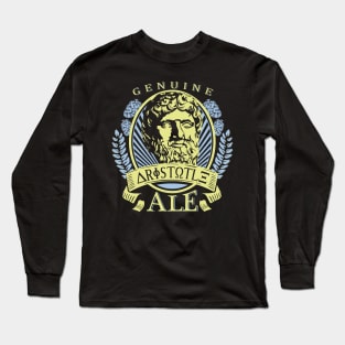 Aristotle Philosophy Beer Design Long Sleeve T-Shirt